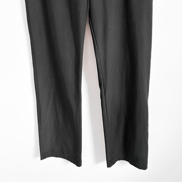 Nike Black Front Zip Wide leg Activewear Pants sz Medium - Picture 4 of 7